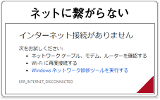 ネットに繋がらない